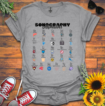 "Sonography Alphabet" T-Shirt