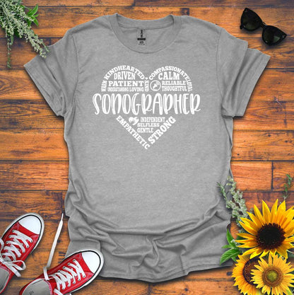 "Sonographer Heart" T-shirt