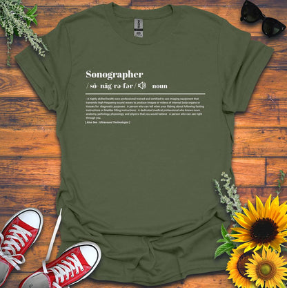 "Sonographer Definition" T-Shirt