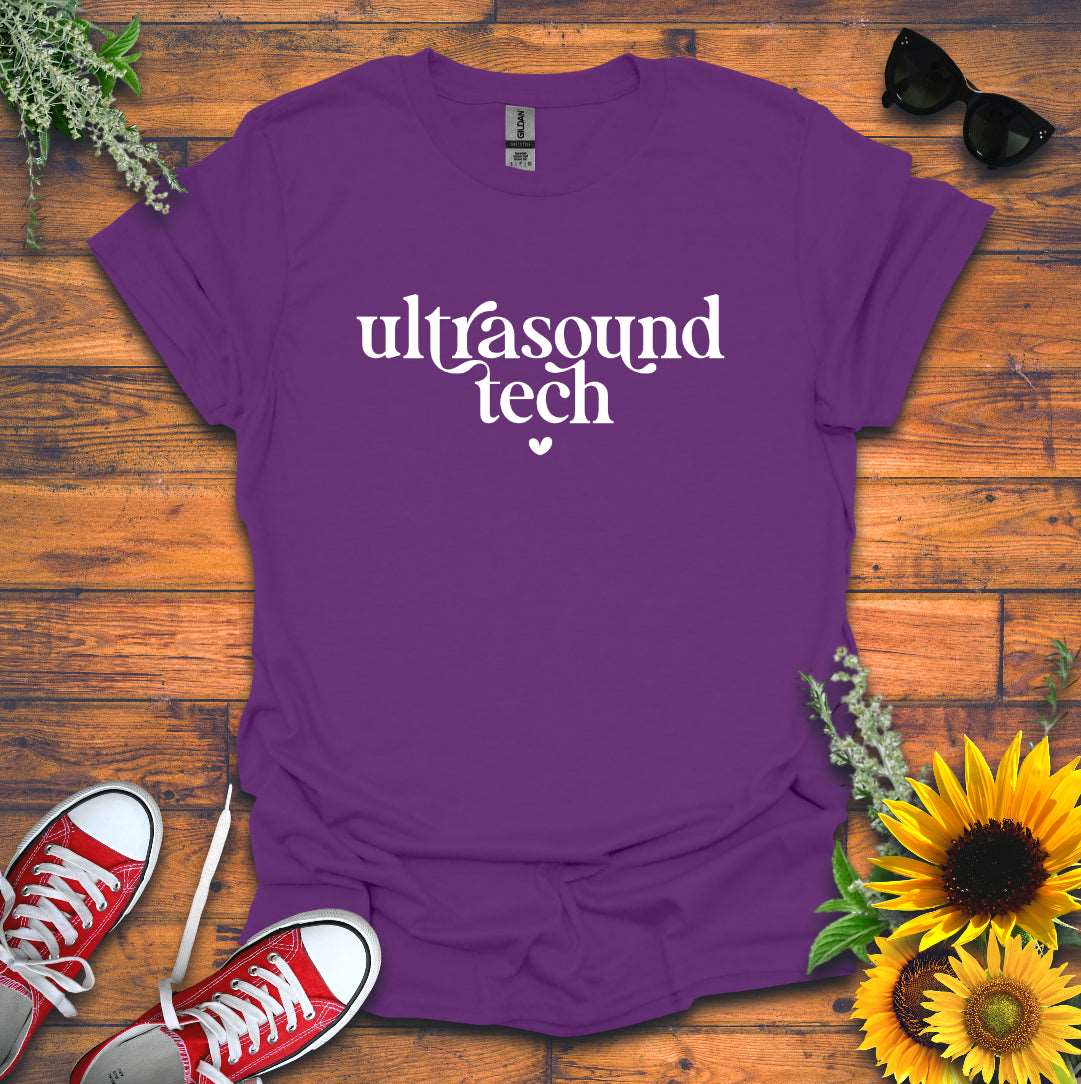 "Ultrasound Tech Heart" T-Shirt