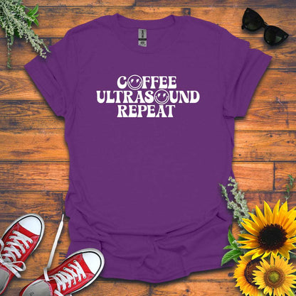 "Coffee, Ultrasound, Repeat" T-shirt