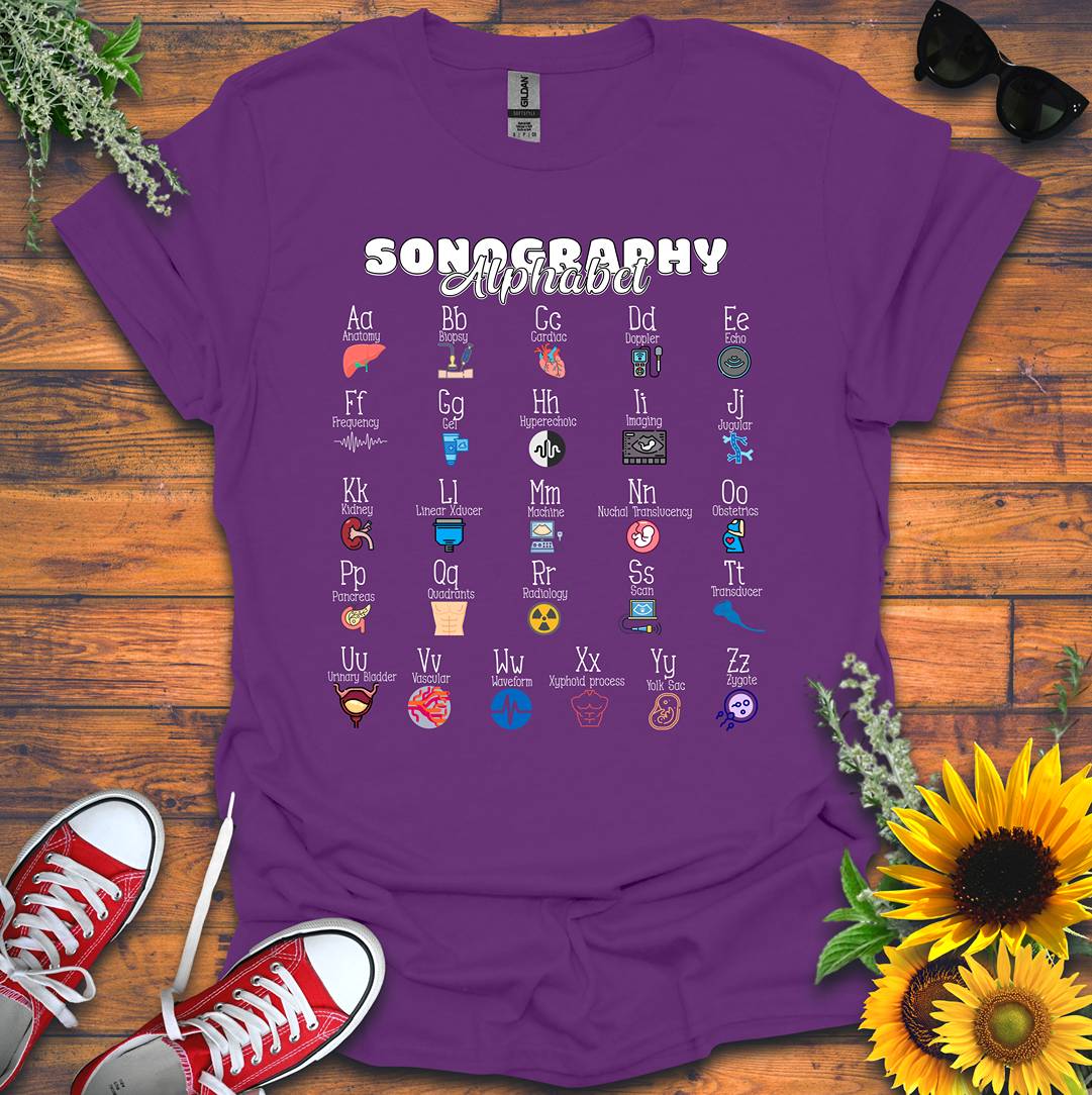 "Sonography Alphabet" T-Shirt