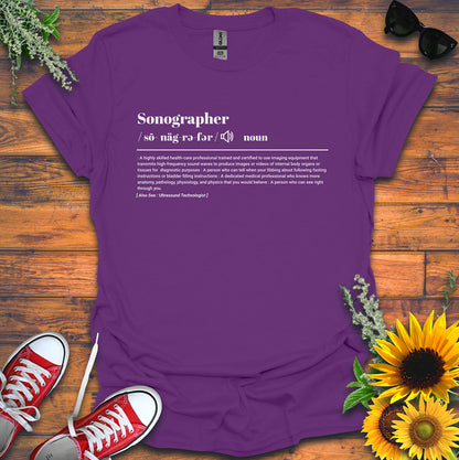 "Sonographer Definition" T-Shirt