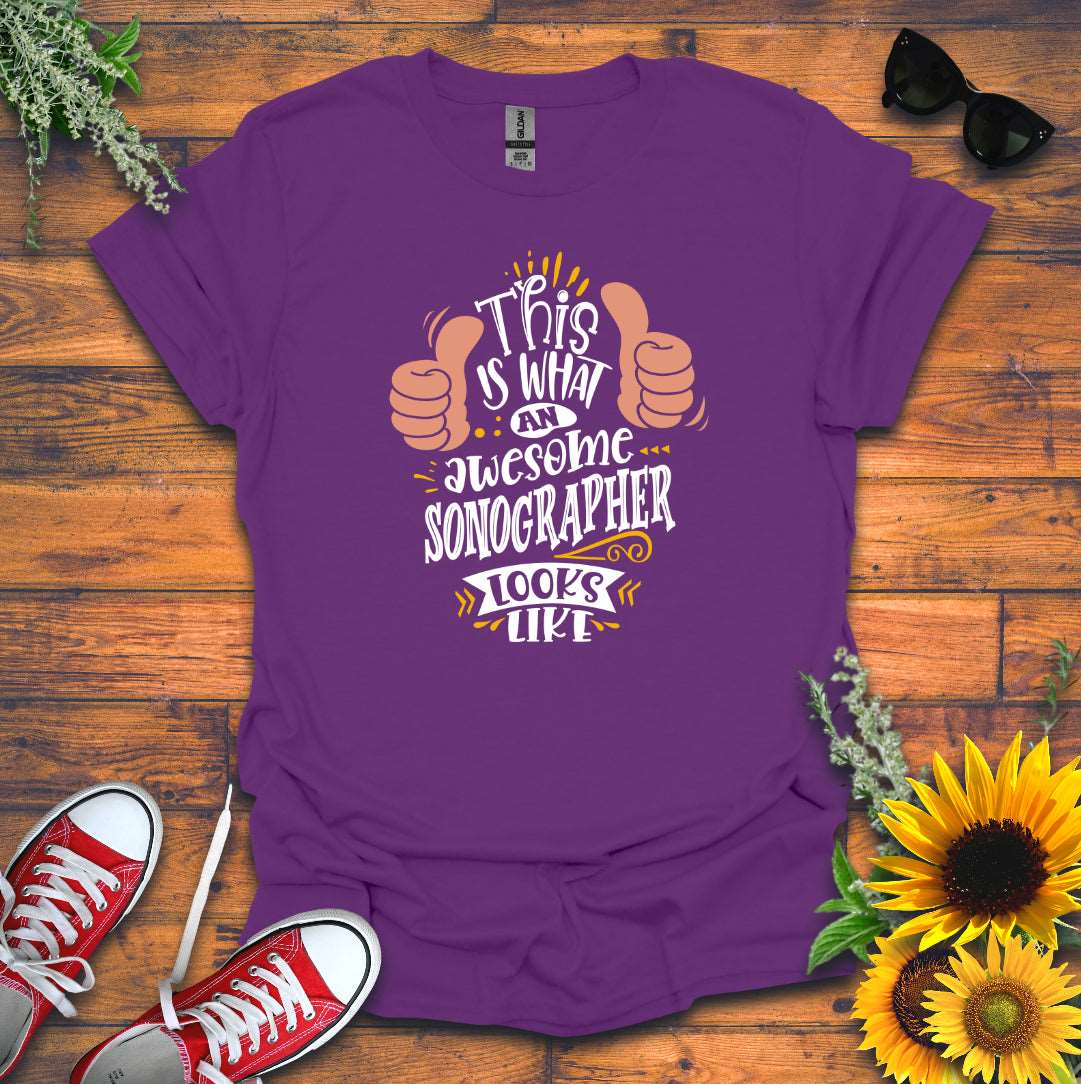 "Awesome Sonographer" T-shirt