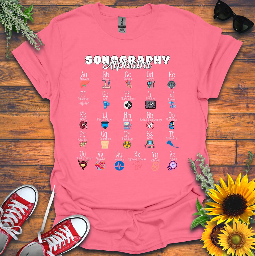 "Sonography Alphabet" T-Shirt