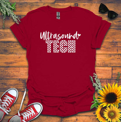 "Checkered Ultrasound Tech" T-shirt