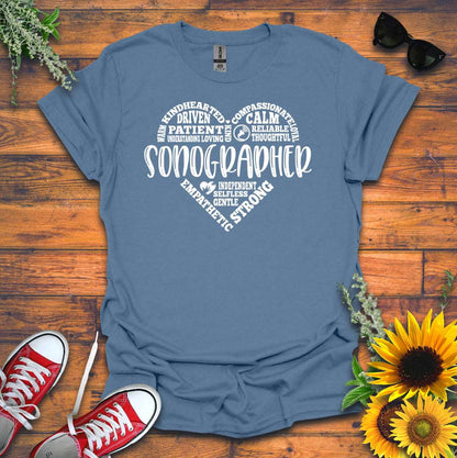 "Sonographer Heart" T-shirt