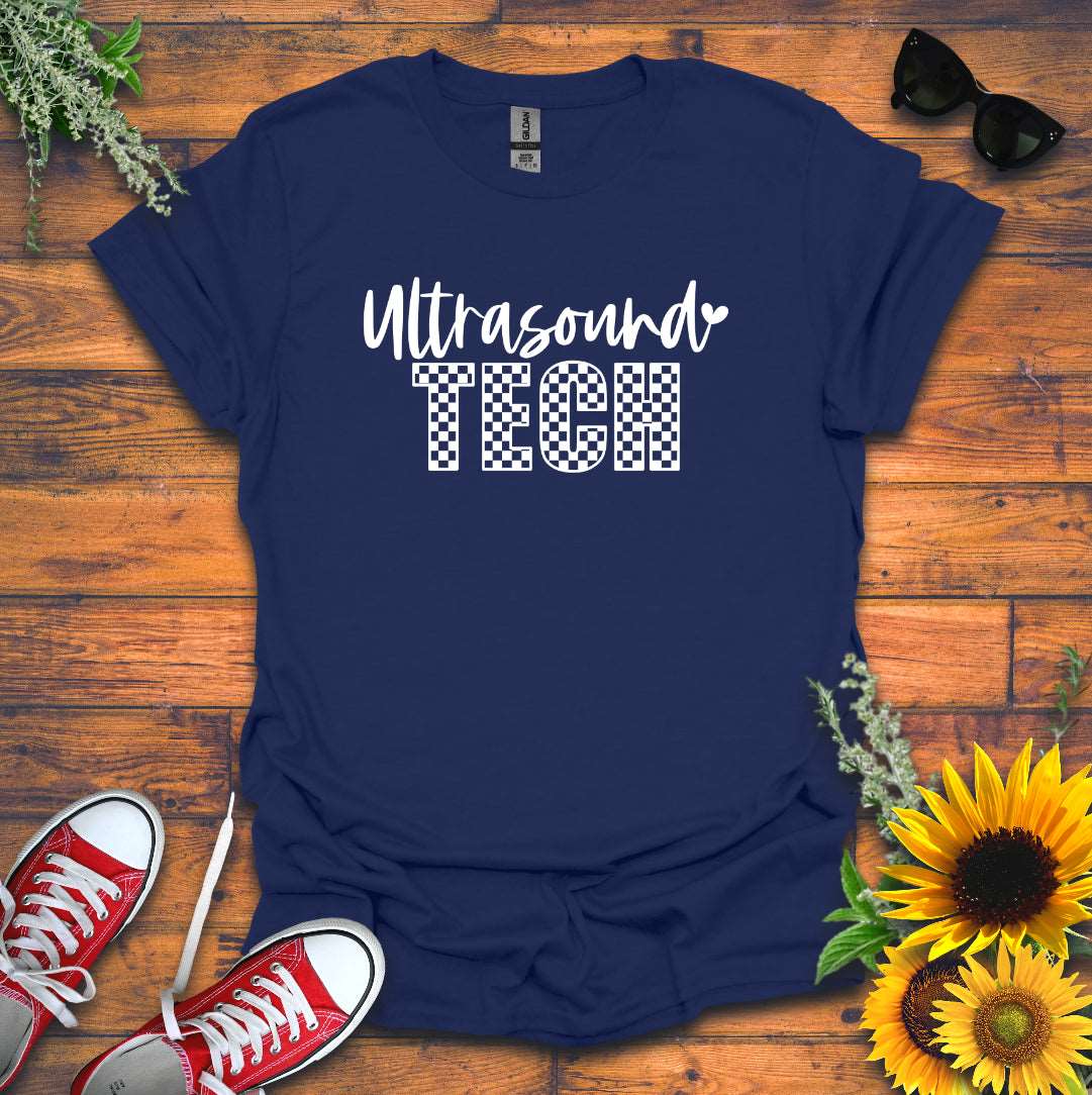 "Checkered Ultrasound Tech" T-shirt