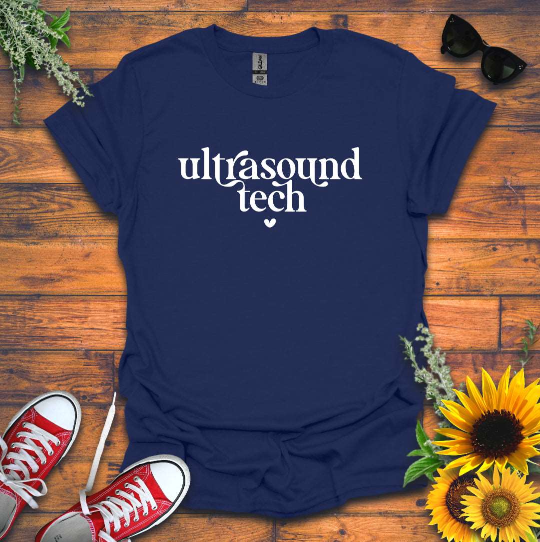 "Ultrasound Tech Heart" T-Shirt