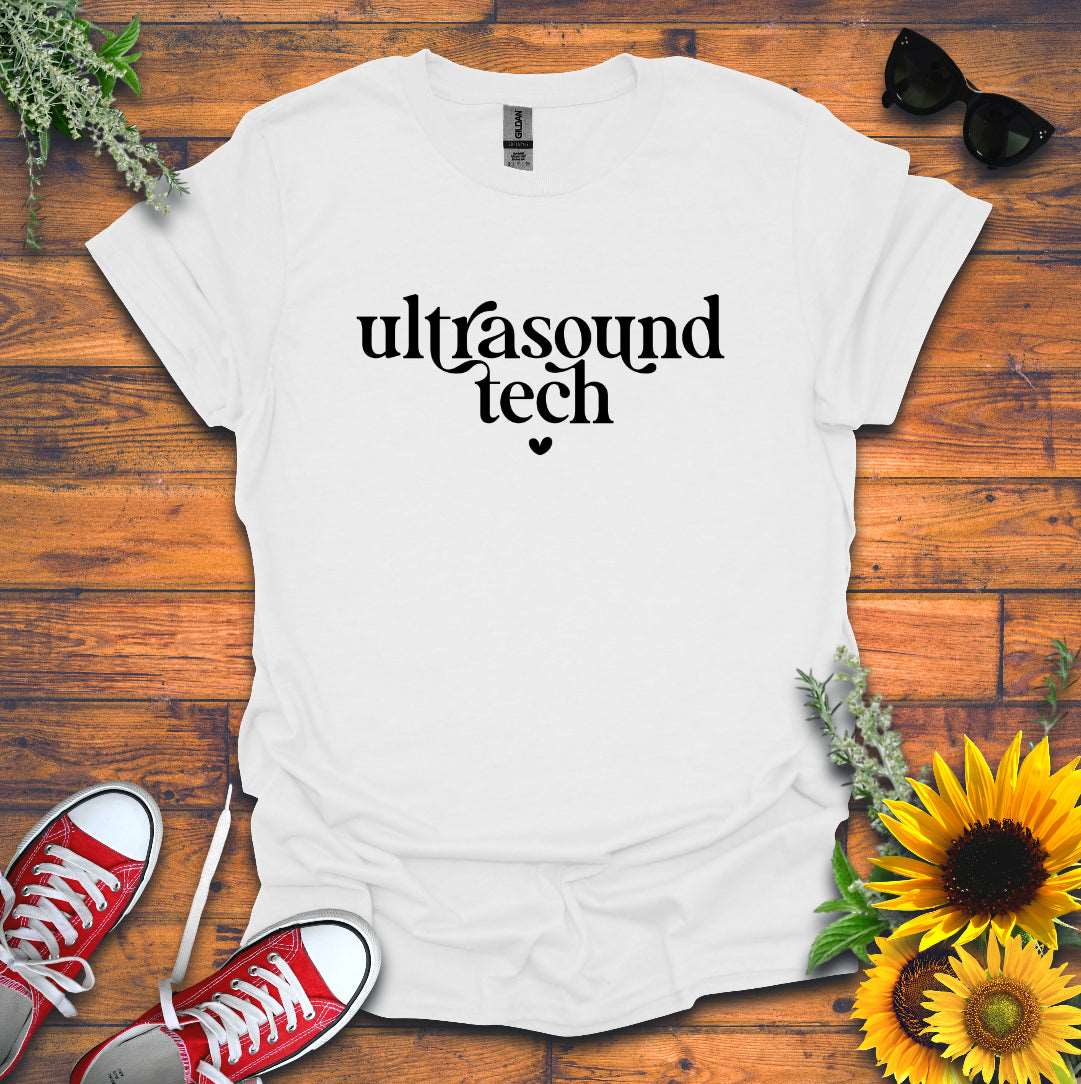 "Ultrasound Tech Heart" T-Shirt