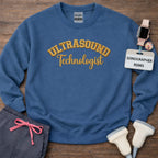 Gold Stitch Embroidered Ultrasound Technologist Crewneck Sweatshirt