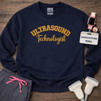Gold Stitch Embroidered Ultrasound Technologist Crewneck Sweatshirt
