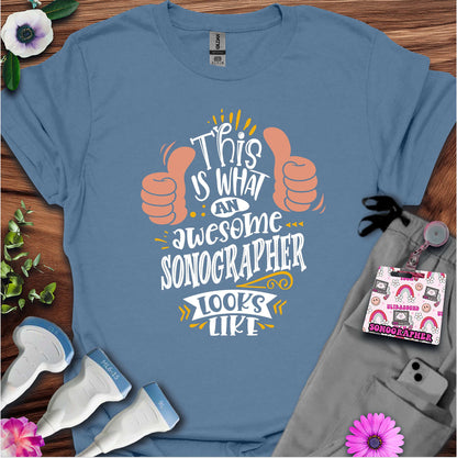 "Awesome Sonographer" T-shirt