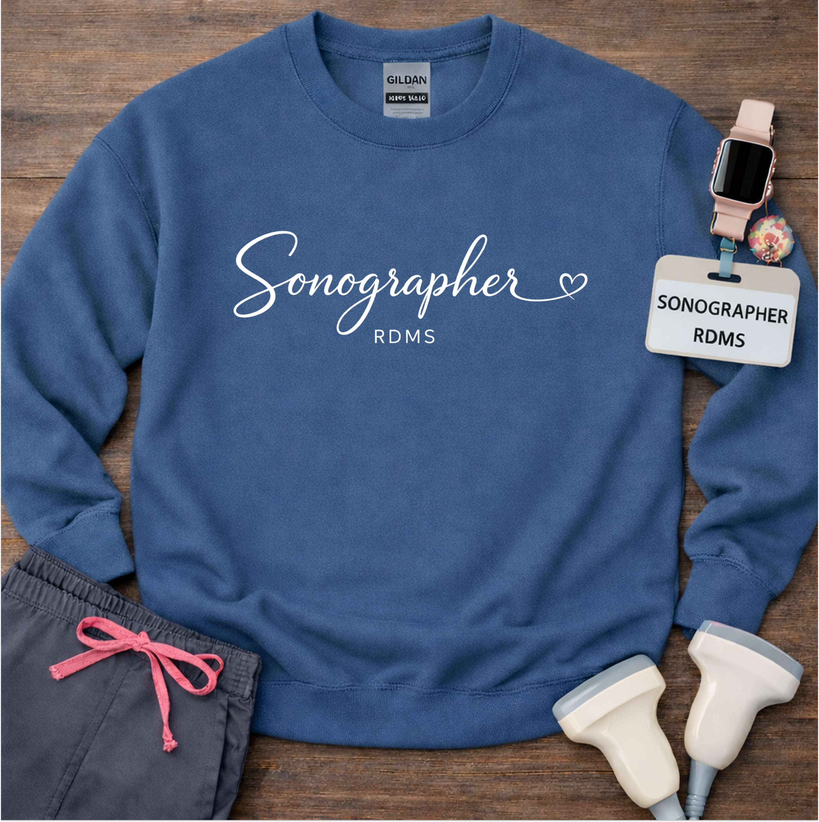 Sonographer Elegant Script Sweatshirt