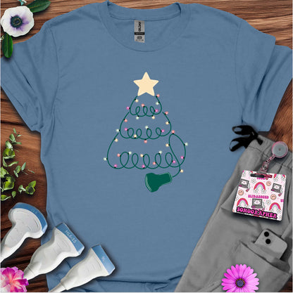 "Sonographer Christmas Tree" T-shirt