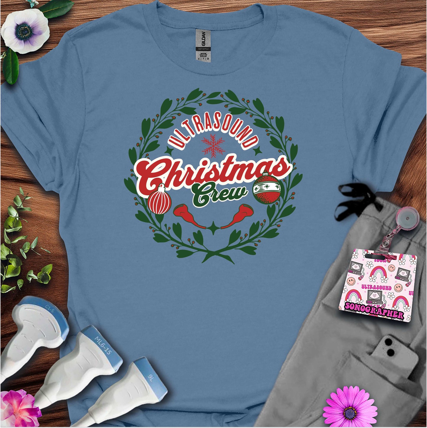 "Ultrasound Christmas Crew" T-shirt
