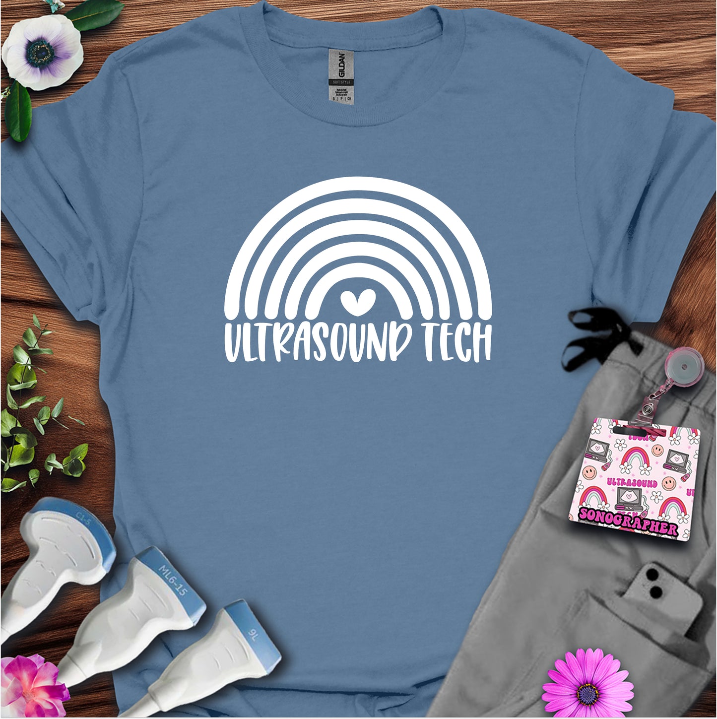 "Ultrasound Tech Rainbow🌈" T-Shirt