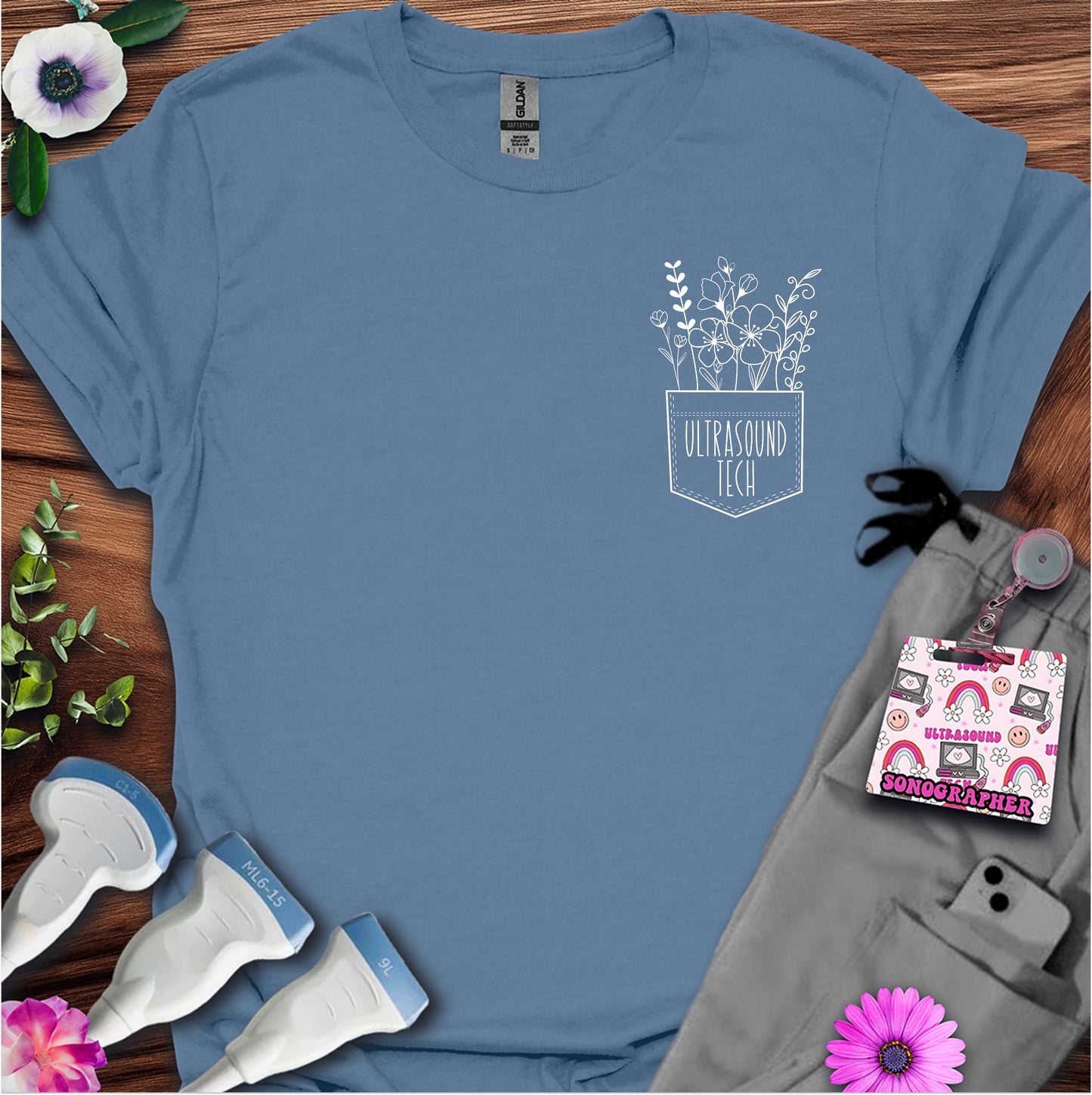 "Ultrasound Tech Pocket" T-Shirt