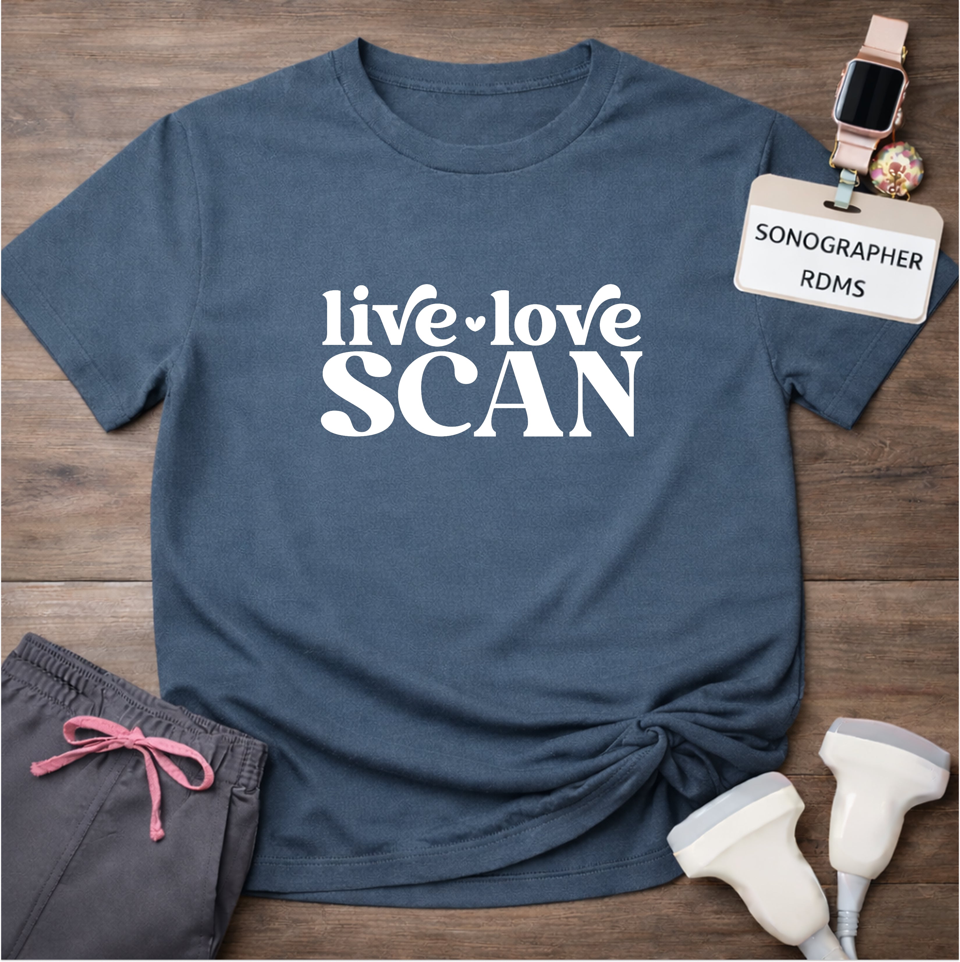 "Live, Love, Scan" T-shirt