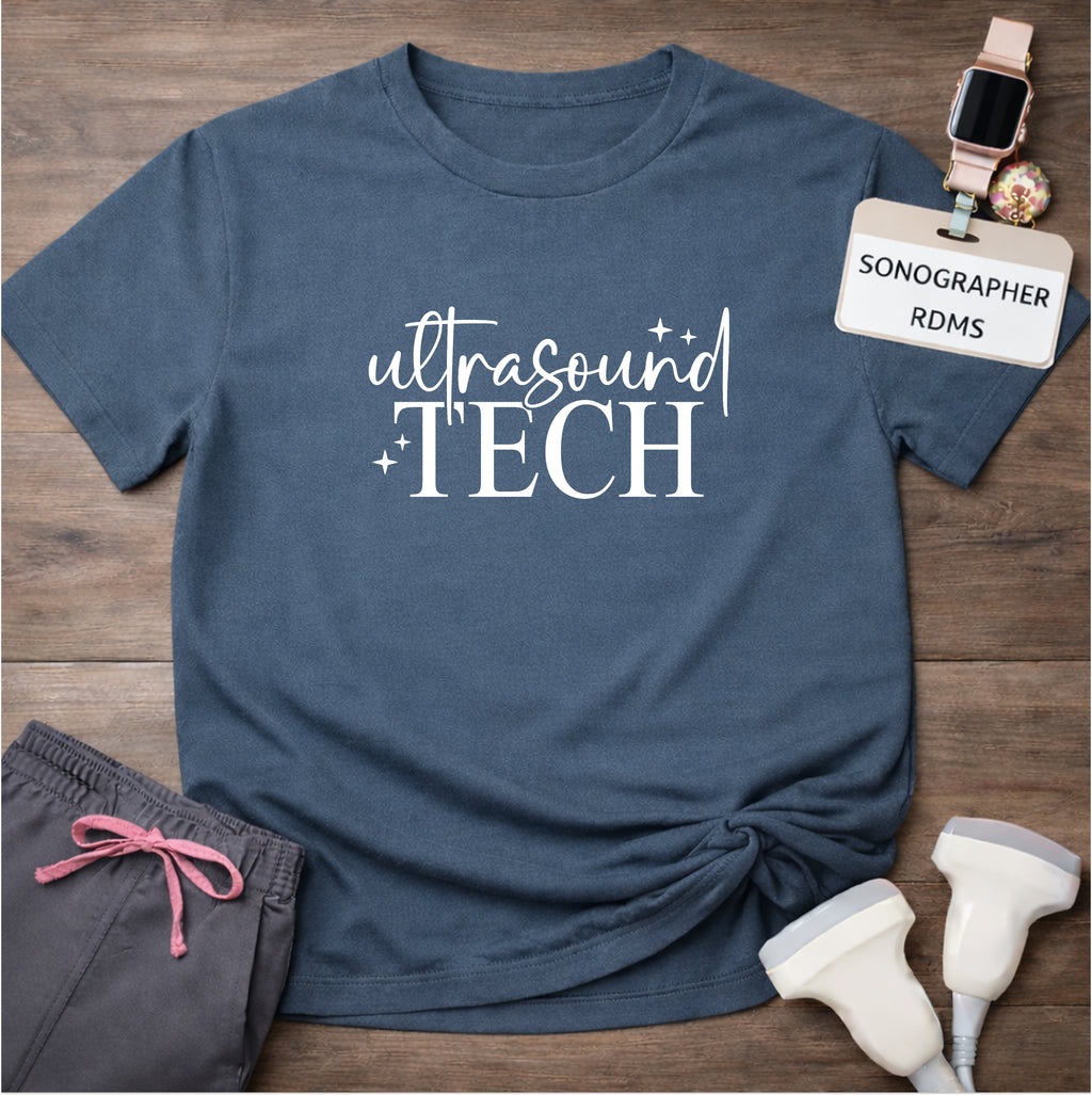 "Ultrasound Tech Sparkle" T-shirt