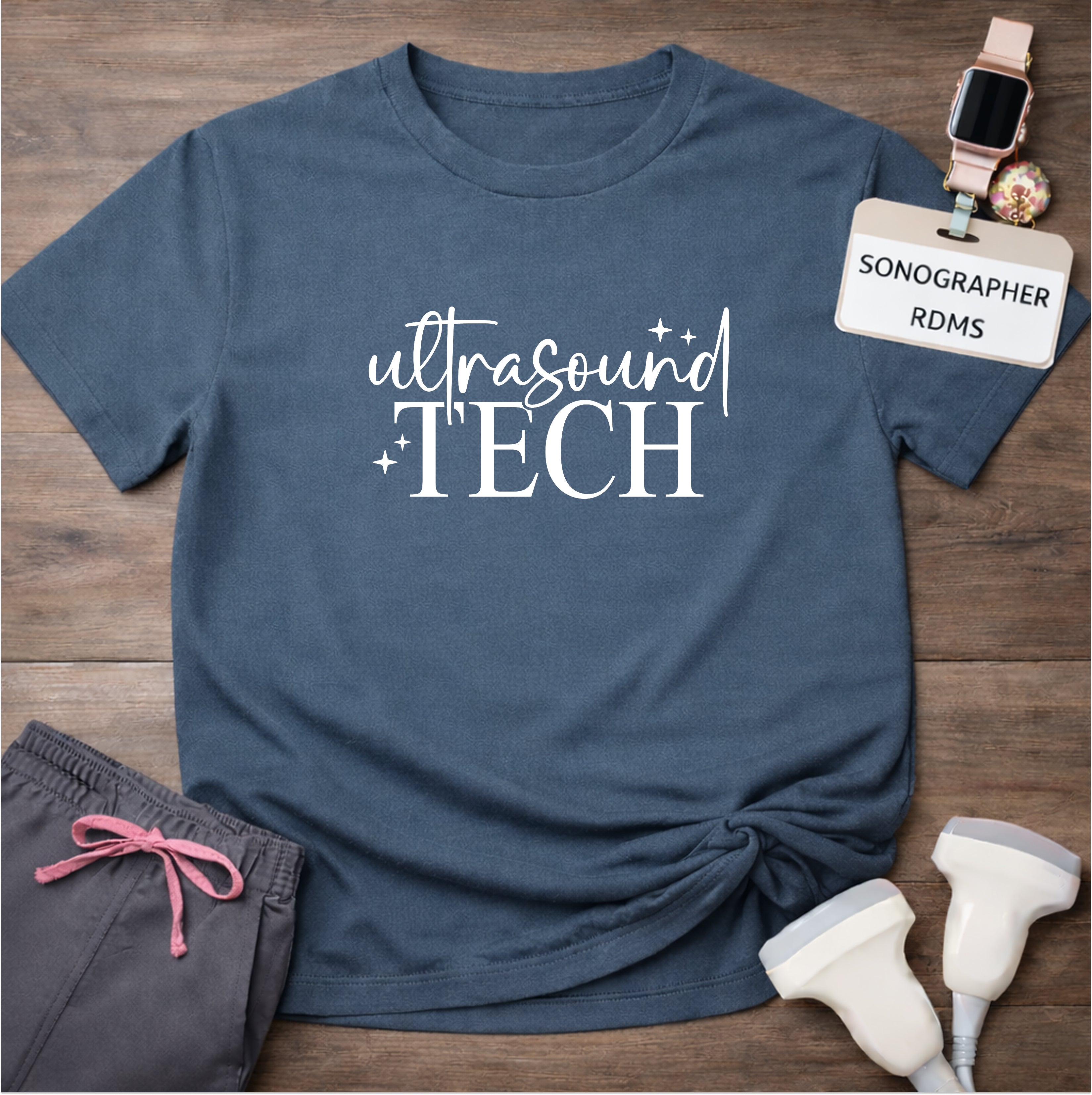 "Ultrasound Tech Sparkle" T-shirt