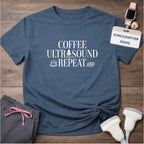 "Coffee Ultrasound Repeat ☕" T-Shirt