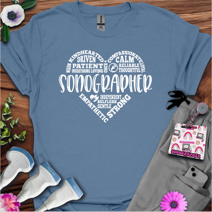 "Sonographer's Heart" T-shirt