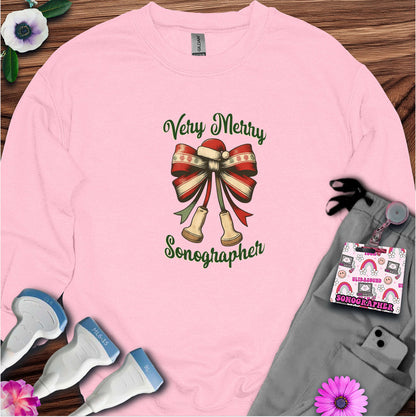 "Very Merry Sonographer" Sweatshirt