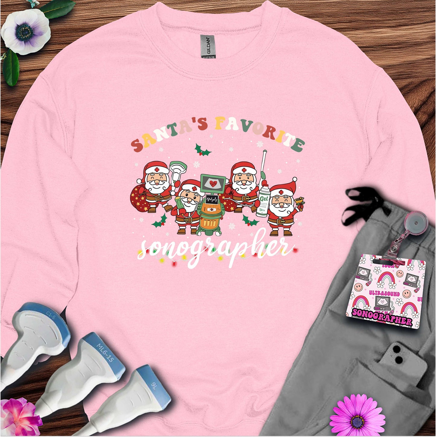 "Sonographer Santas" Sweatshirt