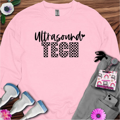 "Checkered Ultrasound Tech" Sweatshirt