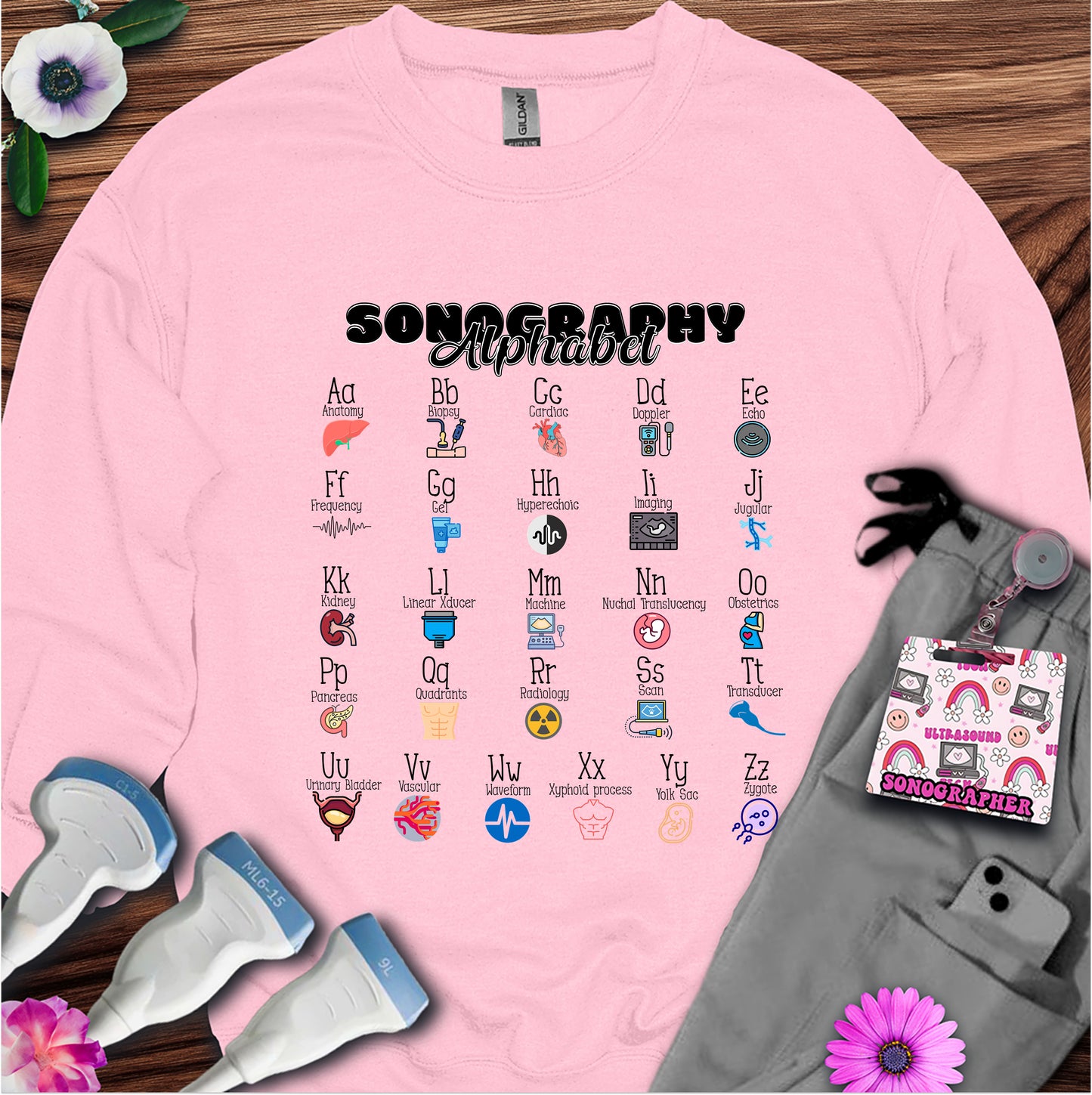 "Sonography Alphabet" Sweatshirt