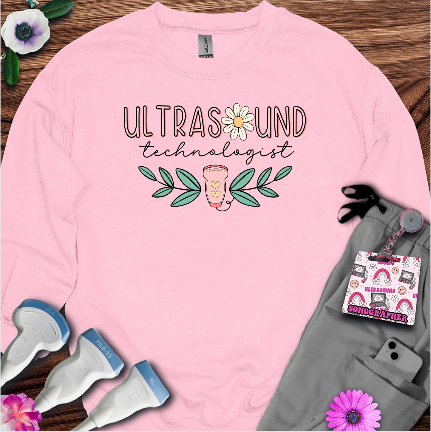 "Ultrasound Technologist Daisy" Sweatshirt