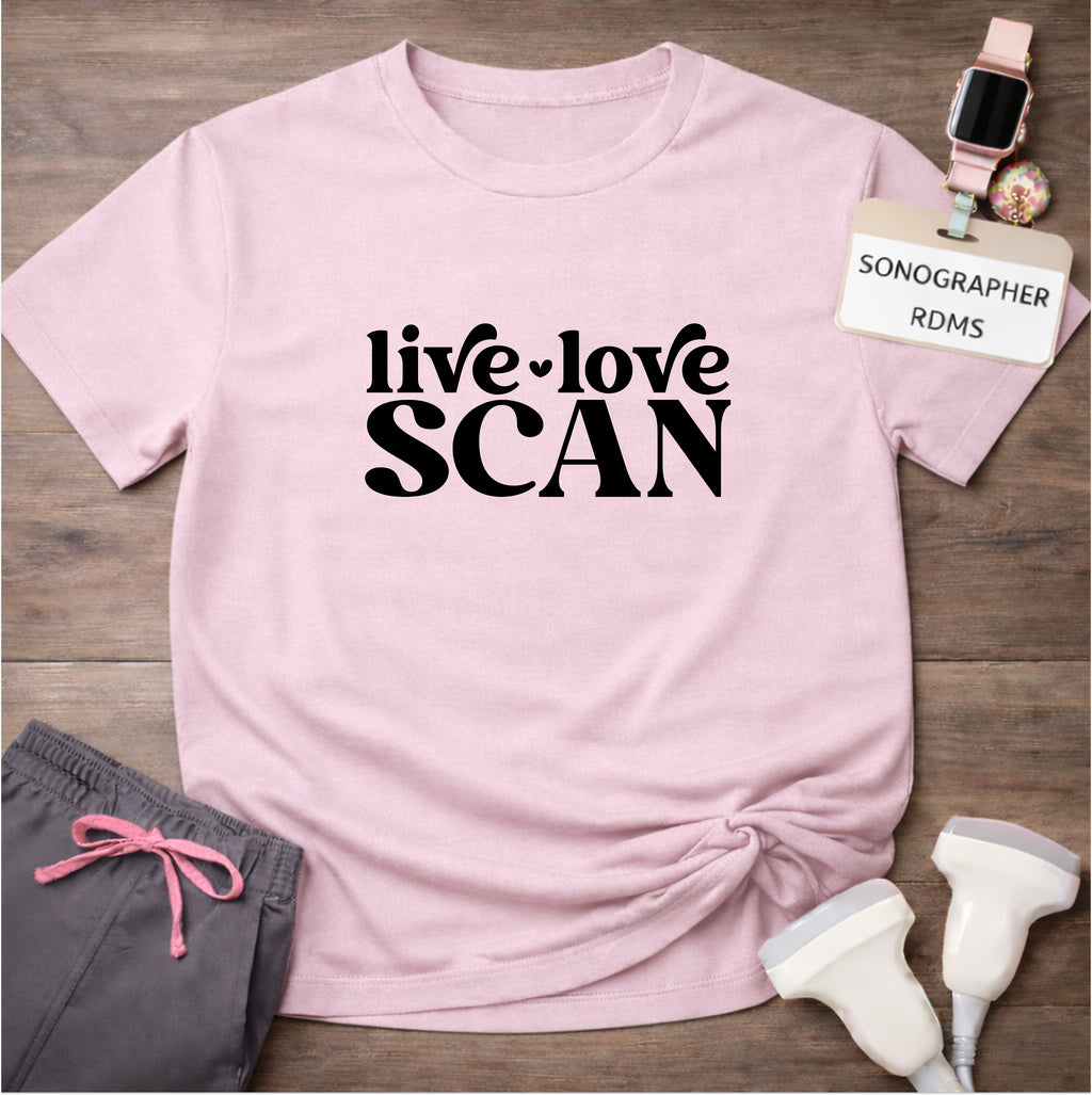 "Live, Love, Scan" T-shirt