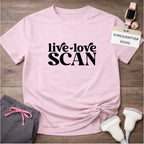 "Live, Love, Scan" T-shirt
