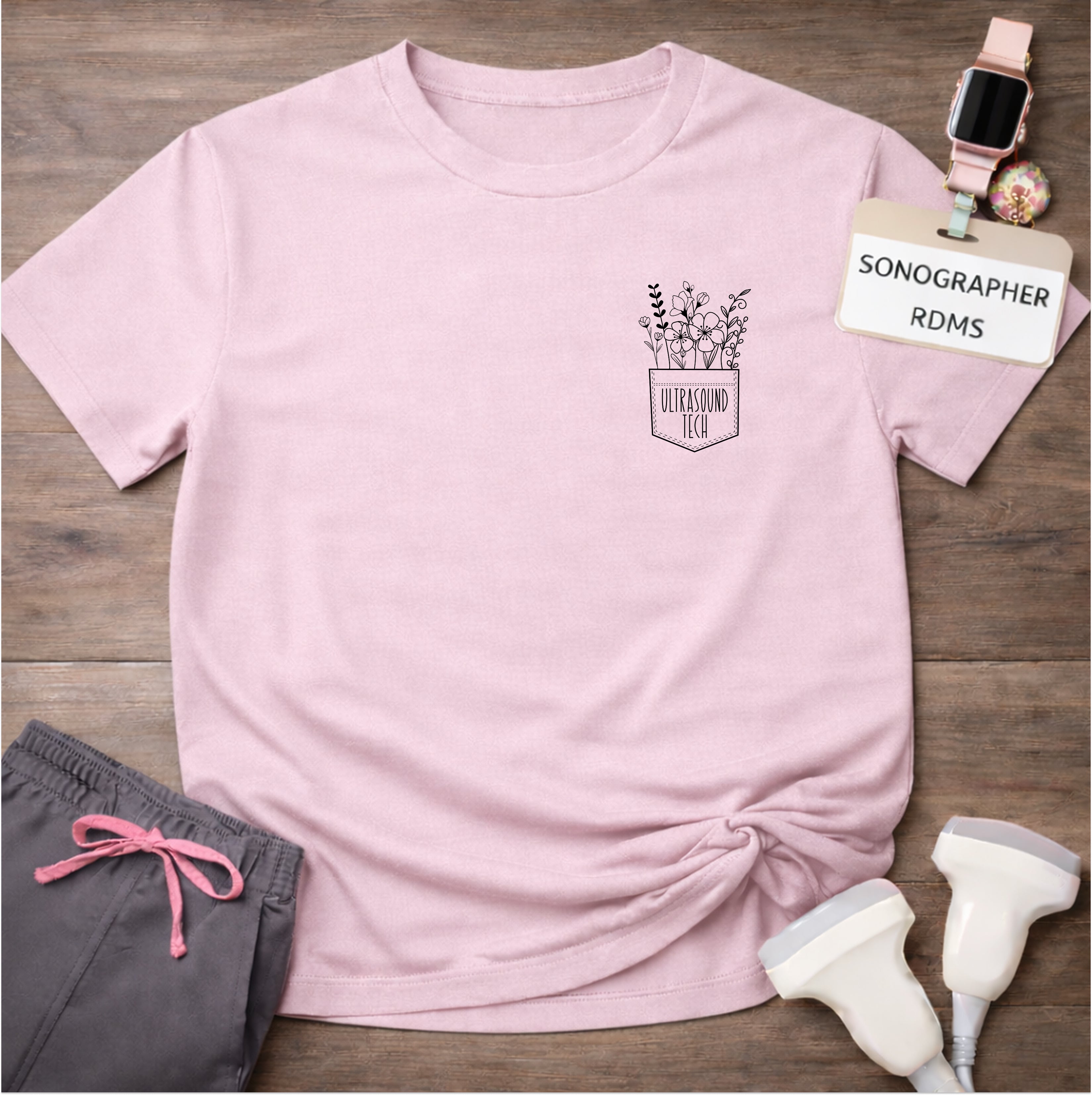 "Ultrasound Tech Pocket" T-Shirt