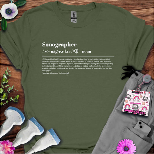 "Sonographer Definition" T-Shirt
