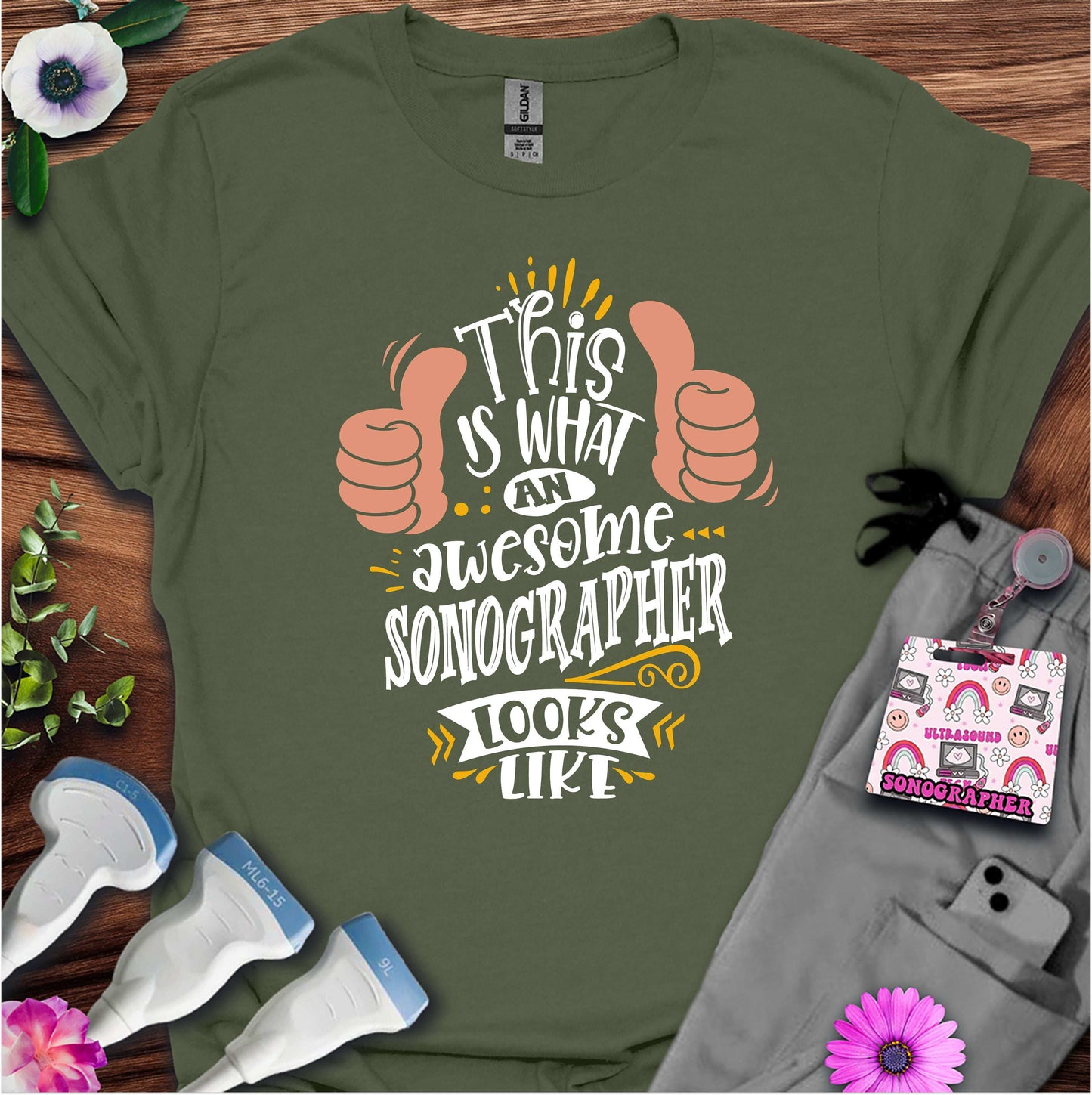 "Awesome Sonographer" T-shirt