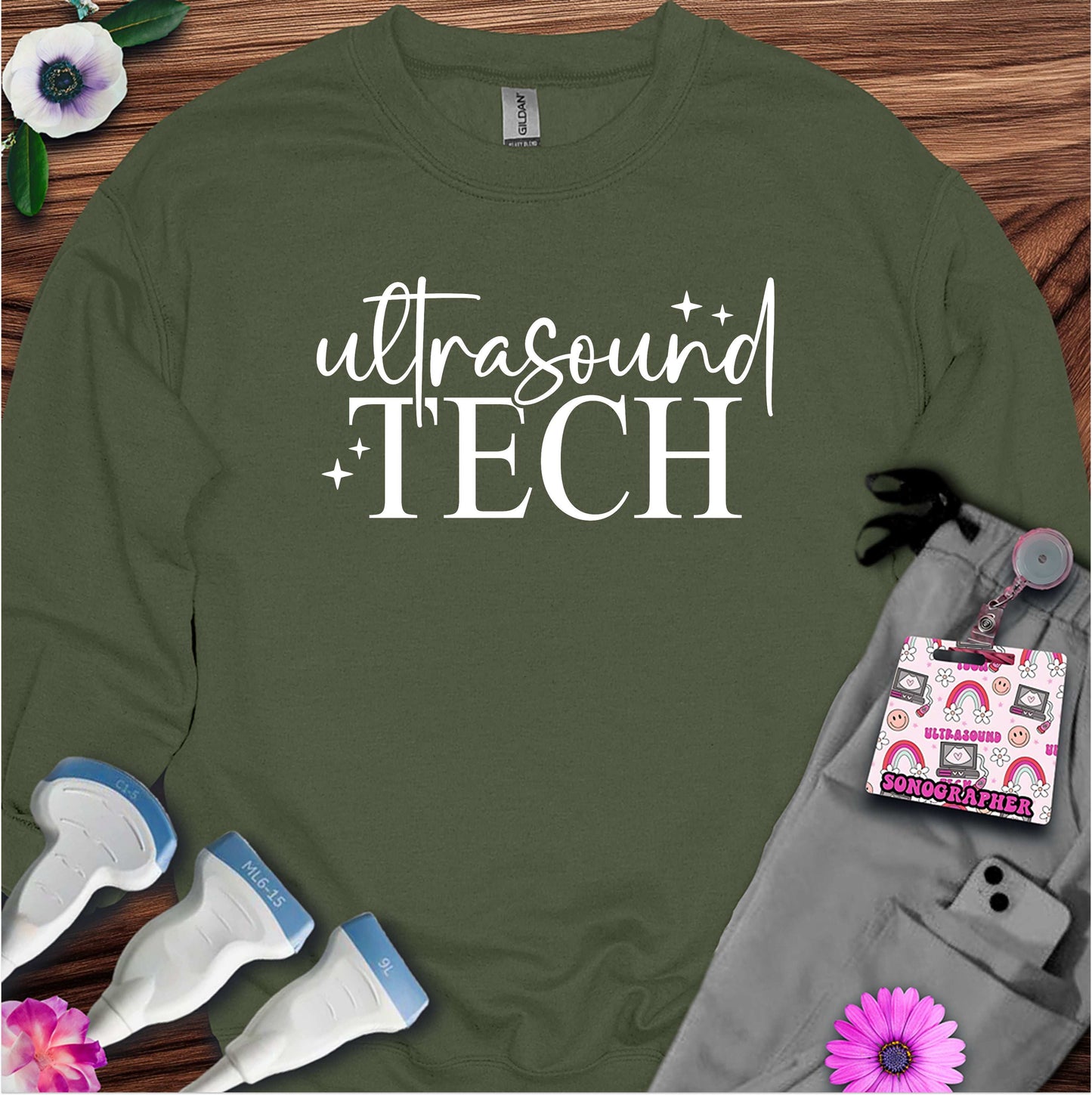 "Ultrasound Tech Sparkle" Sweatshirt
