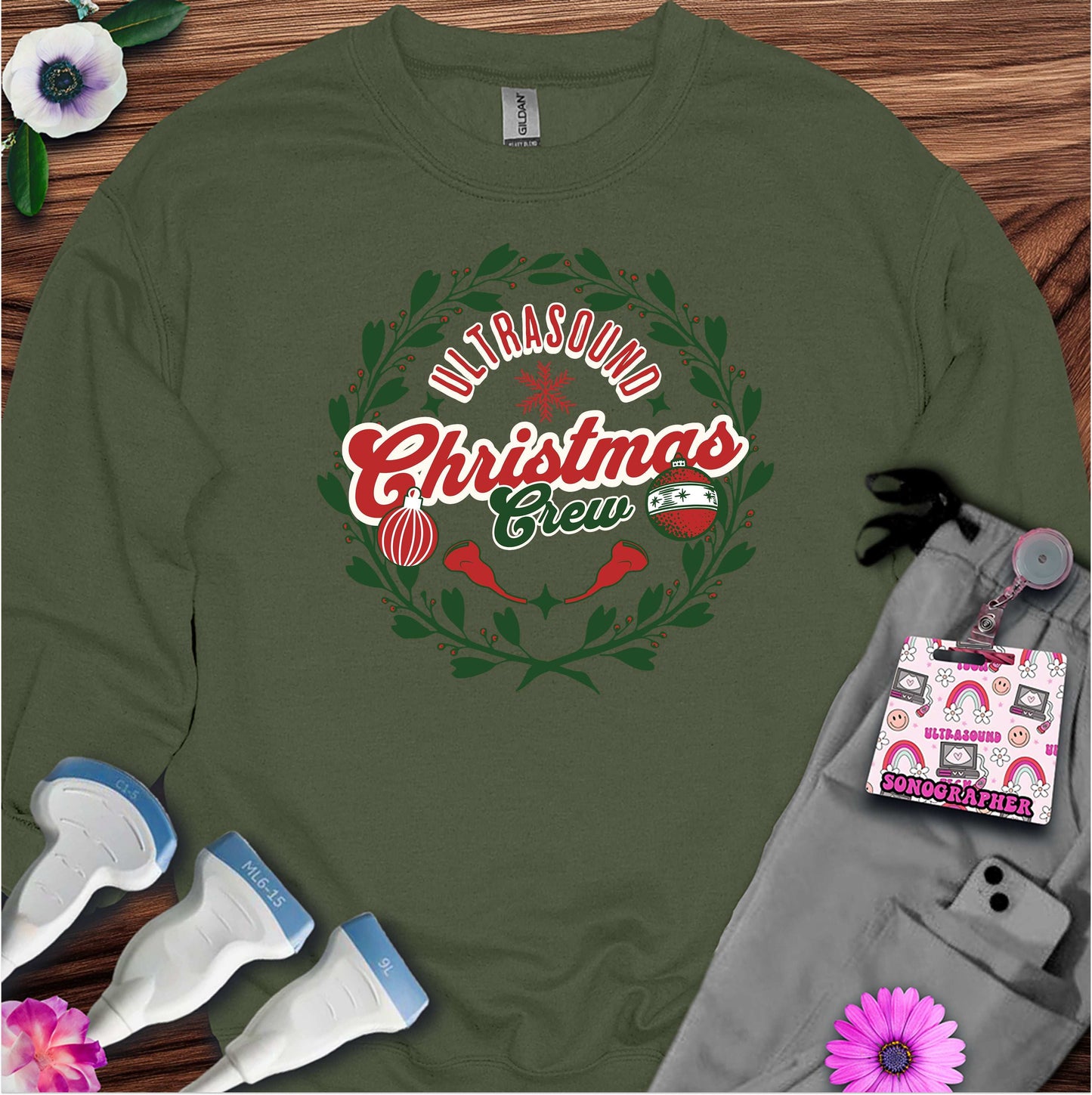 "Ultrasound Christmas Crew" Sweatshirt