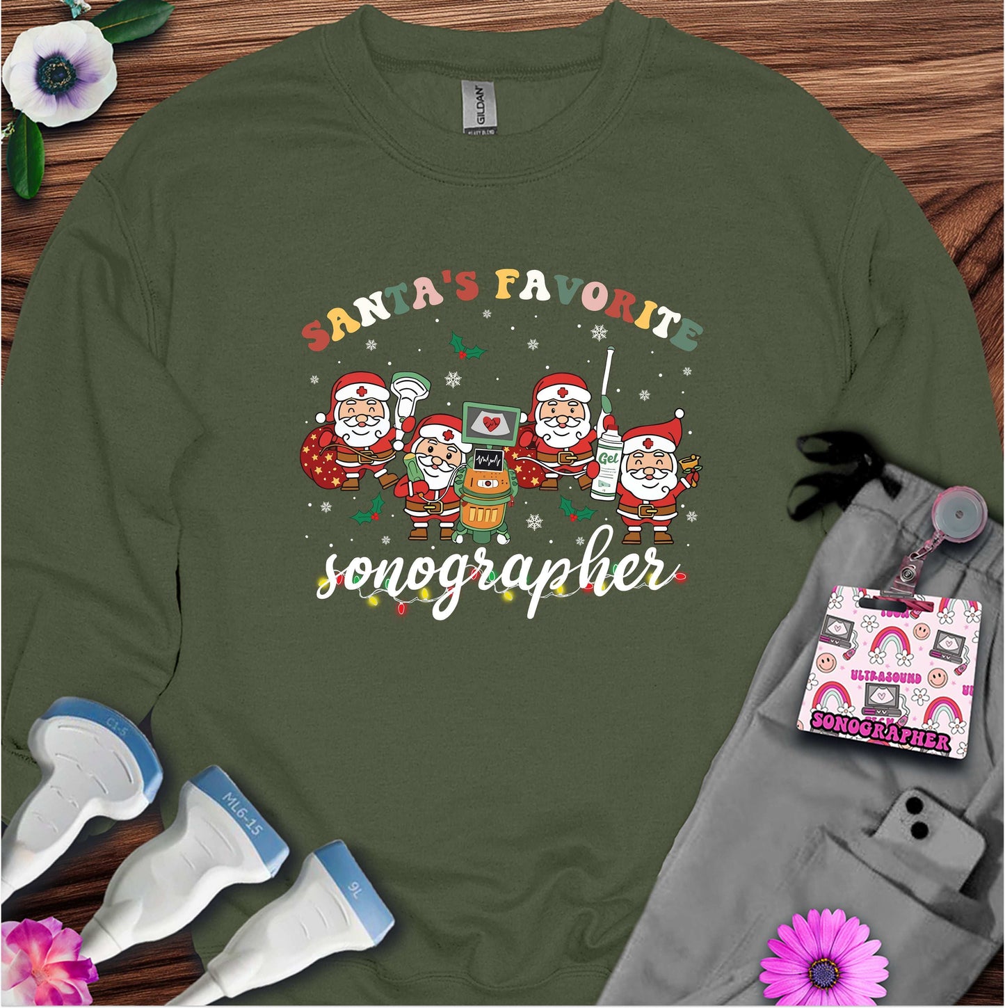 "Sonographer Santas" Sweatshirt