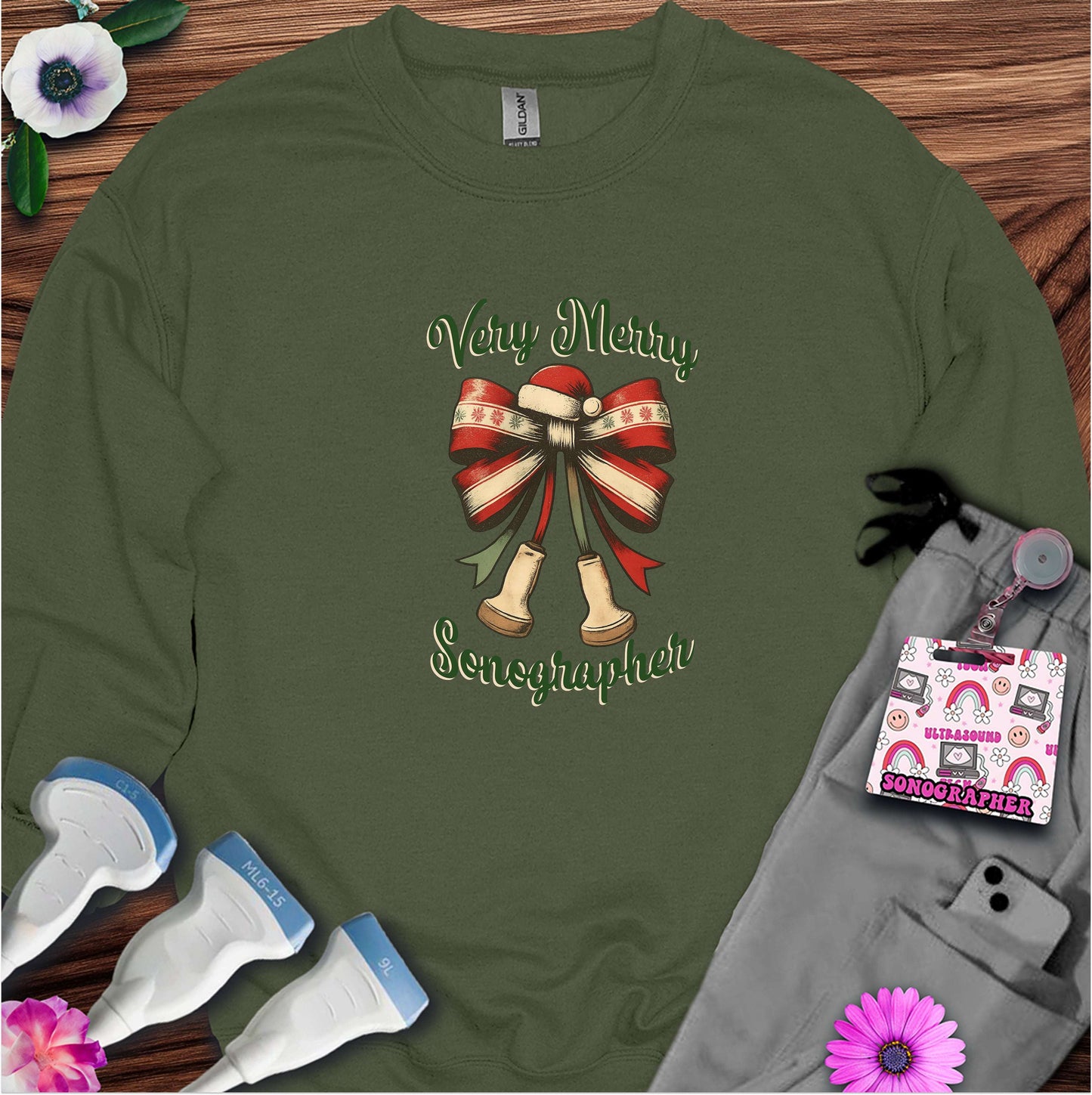 "Very Merry Sonographer" Sweatshirt