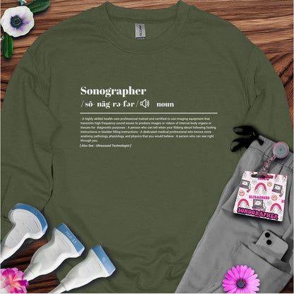 "Sonographer Definition" Sweatshirt