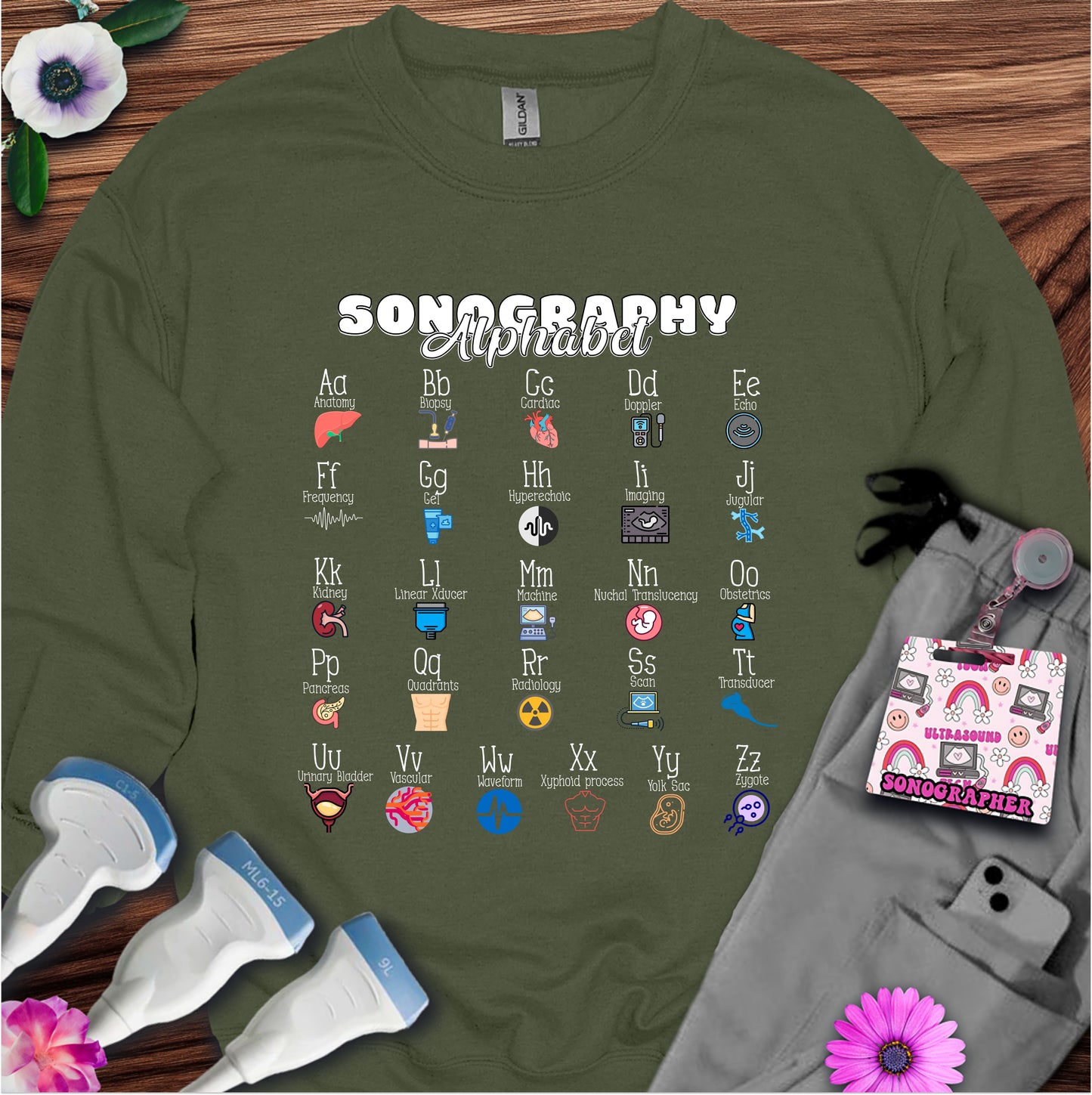 "Sonography Alphabet" Sweatshirt