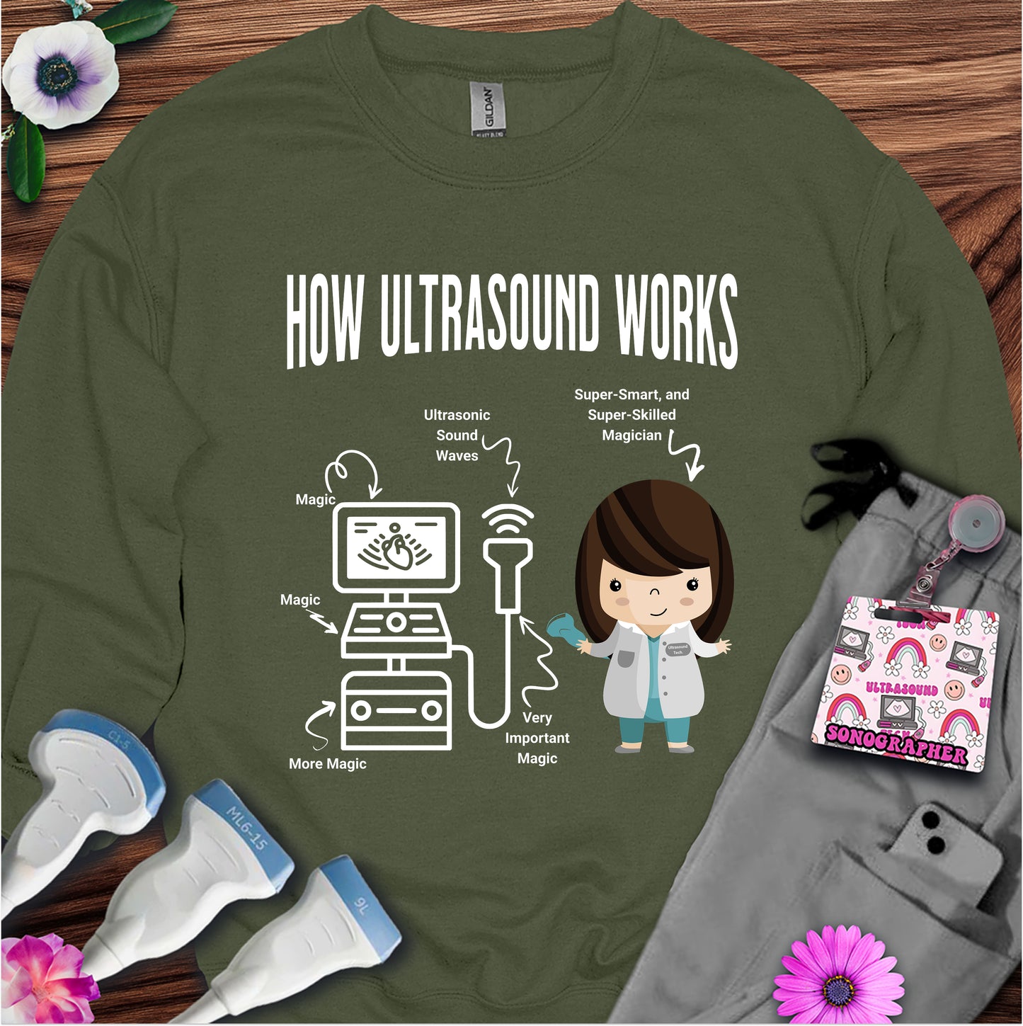 "How Ultrasound Works" Sweatshirt