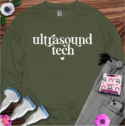 "Ultrasound Tech Heart" Sweatshirt