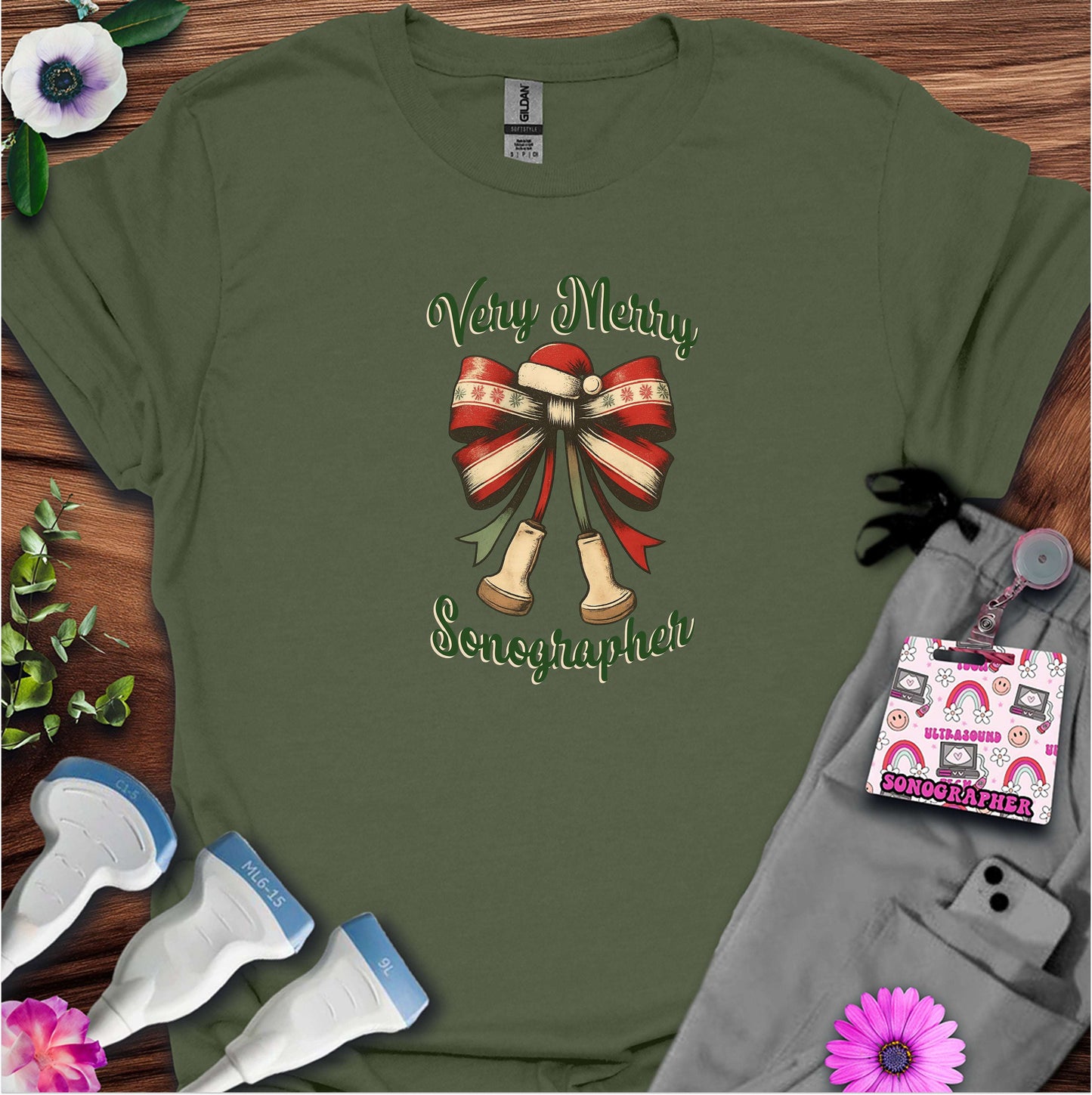 "Very Merry Sonographer" T-shirt