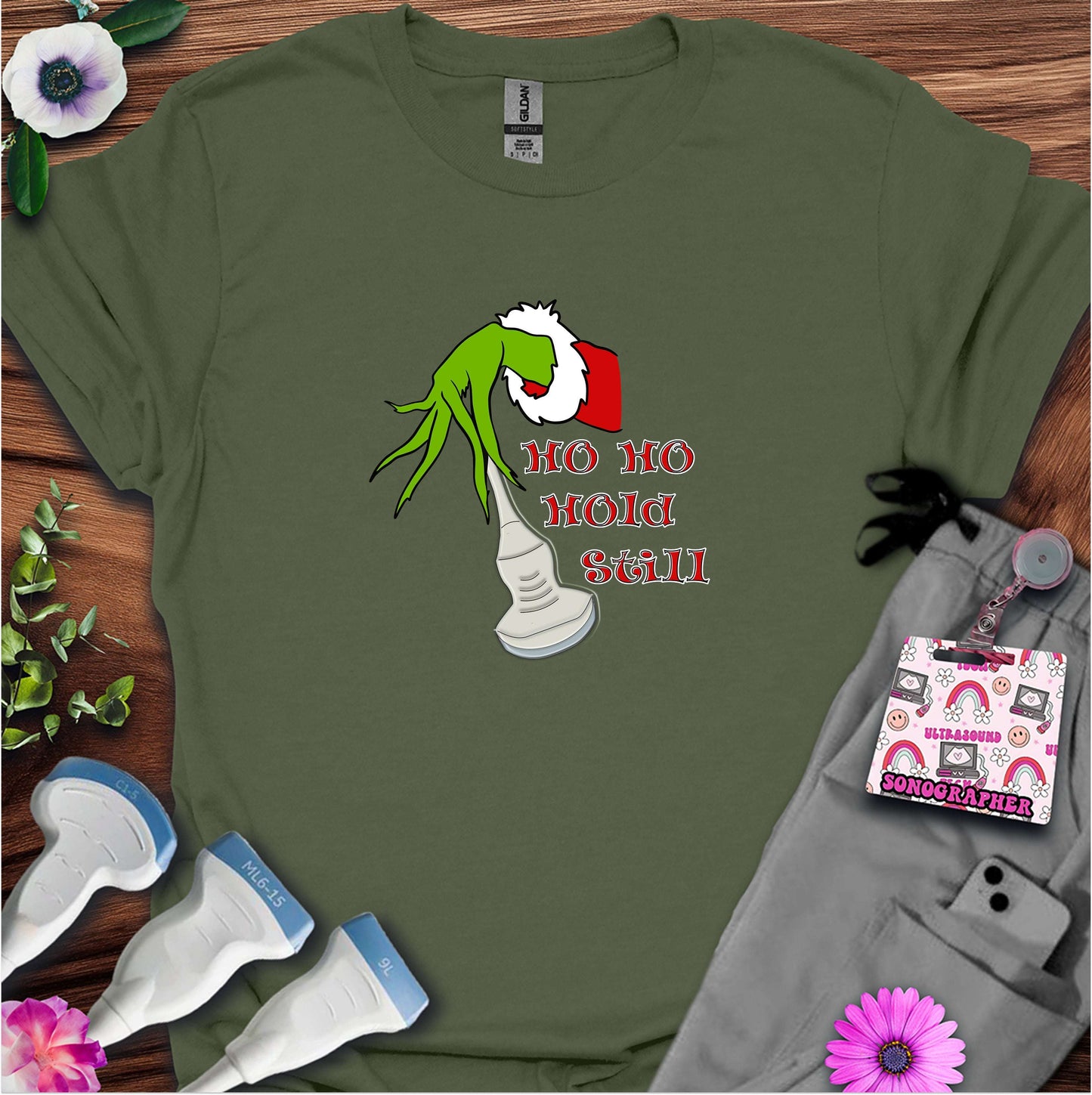 "Ho Ho Hold Still" T-shirt