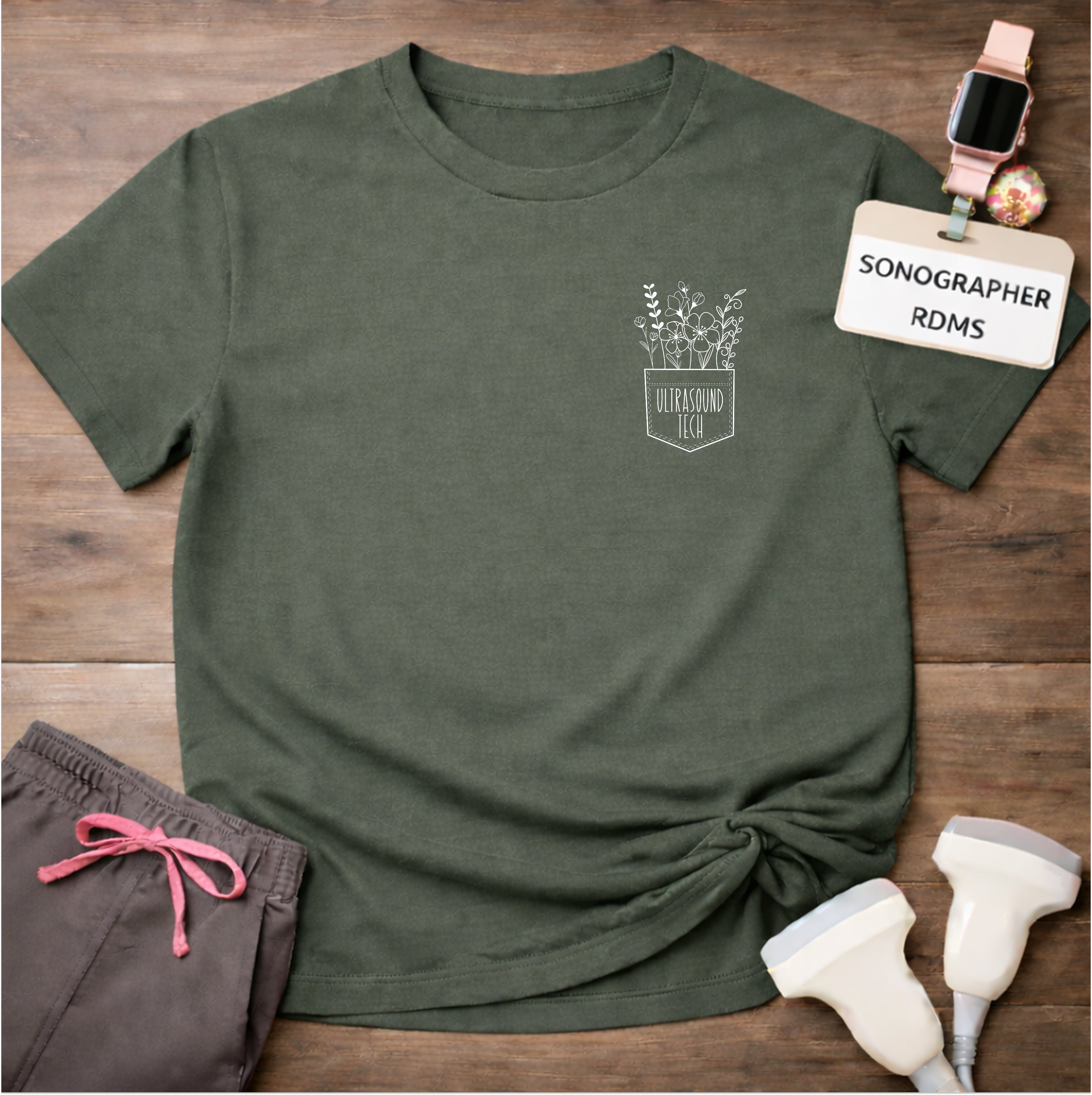 "Ultrasound Tech Pocket" T-Shirt