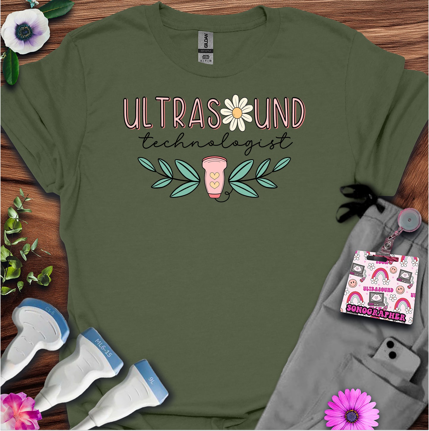 "Daisy Ultrasound Technologist" T-shirt