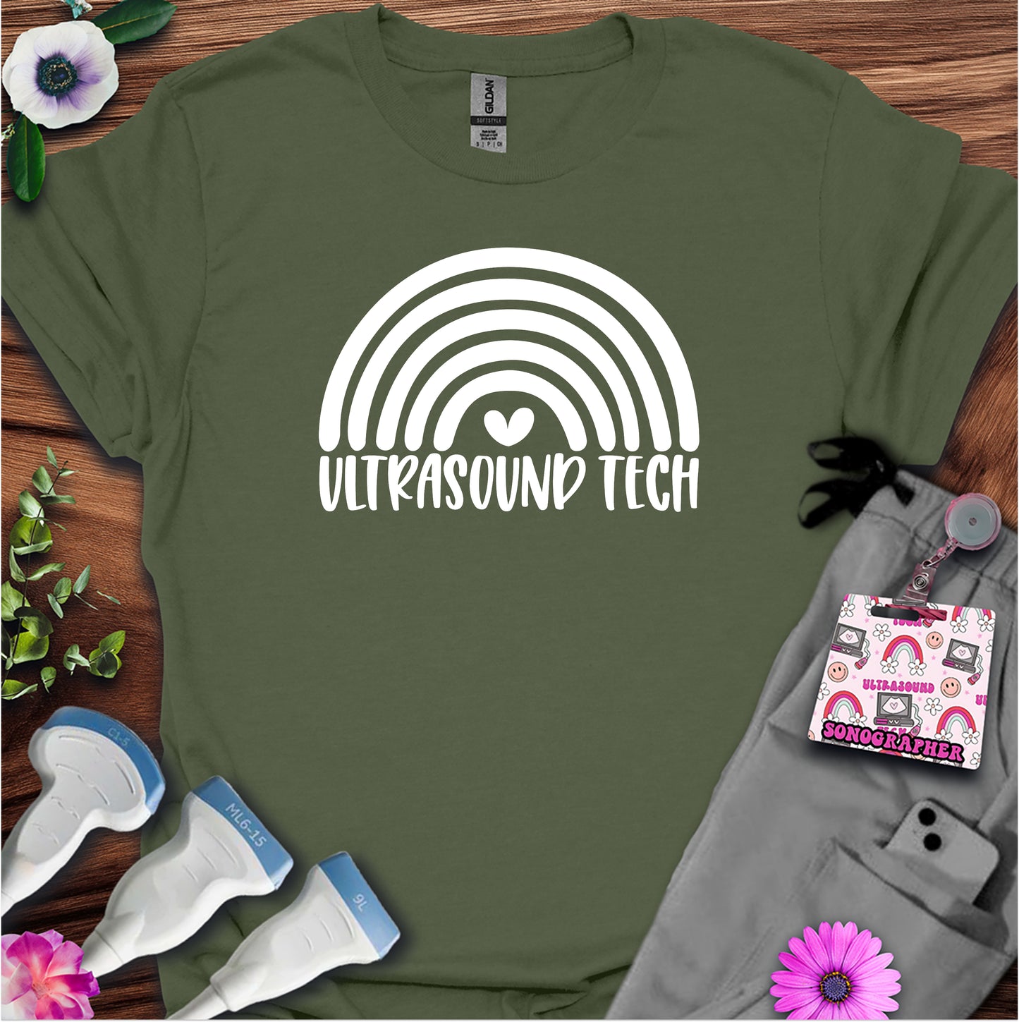 "Ultrasound Tech Rainbow🌈" T-Shirt